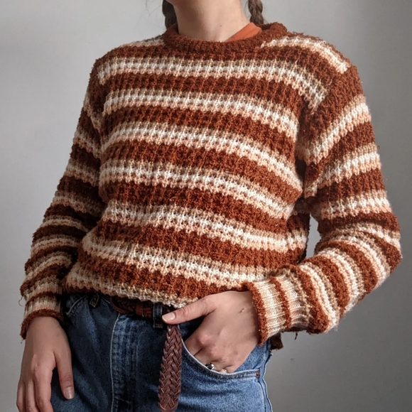 Vintage striped pullover sweatshirt - Picture 3 of 3